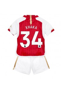 Arsenal Granit Xhaka #34 Babytruitje Thuis tenue Kind 2023-24 Korte Mouw (+ Korte broeken)